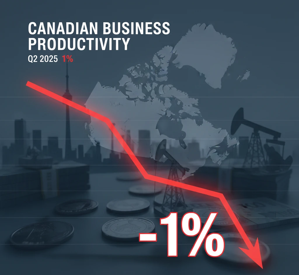 إنتاجية الأعمال في كندا تتراجع بنسبة 1% في الربع الثاني من 2025
